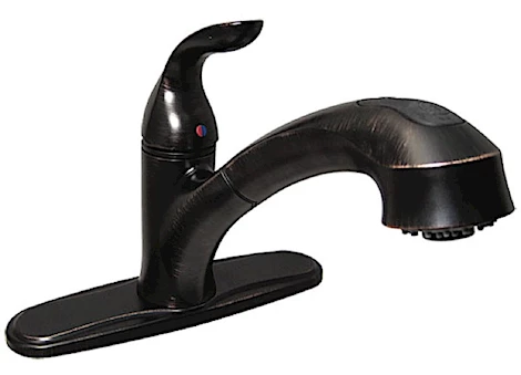 Valterra Products LLC Kitchen faucet, 8in pull out hybrid, 1 lever, ceramic disc, rubbed bronze Main Image