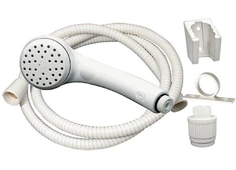 Valterra Products LLC Airfusion shower head kit, separate flow controller, white Main Image