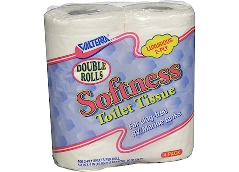 Valterra Softness 2-Ply Toilet Tissue - 4 Double Rolls