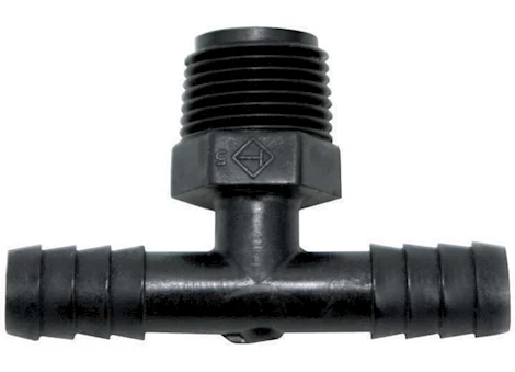 Valterra Products LLC TEE MALE ADAPTER, 3/8IN MPT X 3/8IN BARB X 3/8IN BARB