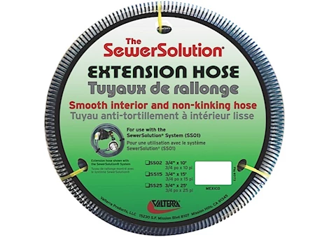 Valterra Products LLC SEWER SOLUTION EXTENSION HOSE, 15 FT