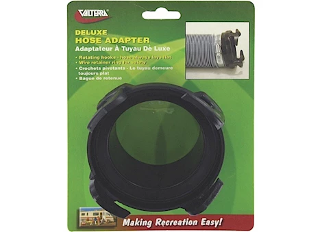 Valterra Products LLC Hose adapter, 3in straight rotating, black, carded Main Image
