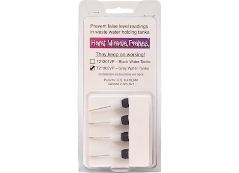 Valterra Products LLC HORST MIRACLE PROBES, FOR BLACK WATER TANKS, 4 PER CARD