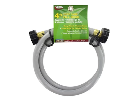 Valterra Products LLC Tote tank fill hose, 1/2in x 4ft, gray Main Image