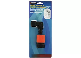 Valterra Products LLC Hose quick connect, plastic with 90 degrees hose saver, carded