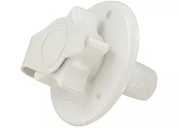 Valterra Products LLC Water inlet, 2-3/4in plastic flange, mpt, white, bulk