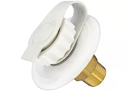 Valterra Products LLC Water inlet, 2-3/4in plastic flange, white, lead-free, bulk