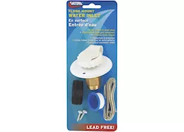 Valterra Products LLC Water inlet, 2-3/4in metal flange, white, lead-free, carded
