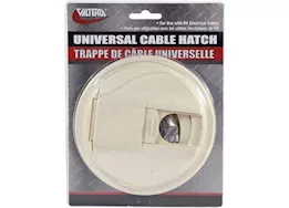 Valterra Products LLC Cable hatch, universal round, col white, carded