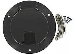 Valterra Products LLC Cable hatch, large round, black, carded