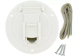 Valterra Products LLC Cable hatch, sm round, white, carded