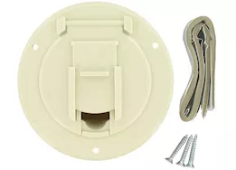 Valterra Products LLC Cable hatch, sm round, col white, carded