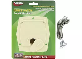 Valterra Products LLC Cable hatch, sm square, col white, carded