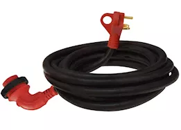 Valterra Products LLC 30a 90 deg led detach power cord w/hdl, 25ft, red, boxed