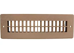 Valterra Products LLC Floor grille 2 1/4in x 10in 2 hole, light beige, carded