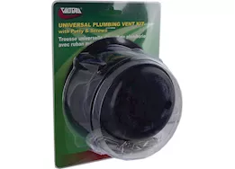 Valterra Products LLC Universal plumbing vent kit w/putty & screws, black