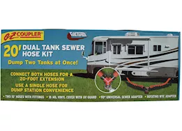 Valterra Products LLC Ez coupler dual tank 10 sewer hose kit, boxed