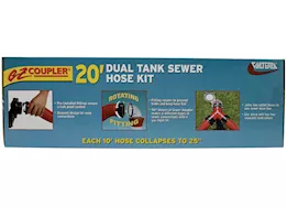 Valterra Products LLC Ez coupler dual tank 10 sewer hose kit, boxed