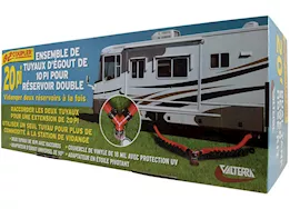 Valterra Products LLC Ez coupler dual tank 10 sewer hose kit, boxed