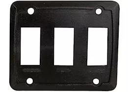 Valterra Products LLC Triple face plate - black 3/bag