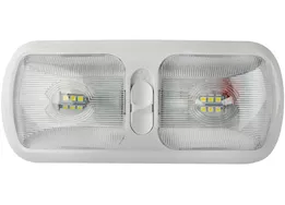 Valterra Products LLC Eurostyle dbl dome light led bright wht 500k 430 lumens