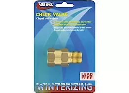 Valterra Products LLC Check valve, 1/2in, brass, mpt x fpt, lf, carded