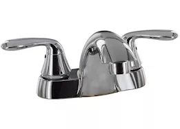 Valterra Products LLC Lavatory faucet w/pop up, 4in, 2 knob, plastic, chrome