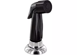 Valterra Products LLC Kitchen faucet w/ side spray, 8in, 2 lever, 1/4 turn, plastic, chrome