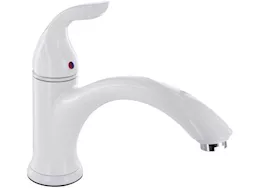 Valterra Products LLC Kitchen faucet, 8in hi-arc hybrid, single hdl, ceramic disc, white