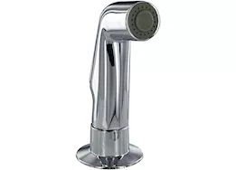 Valterra Products LLC Kitchen faucet w/ side spray, 8in hi-arc hybrid, 2 lever, chrome