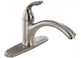 Valterra Products LLC Kitchen faucet w/ spray, 8in hi-arc hybrid, 1 lvr, crmc disc, brushed nickel