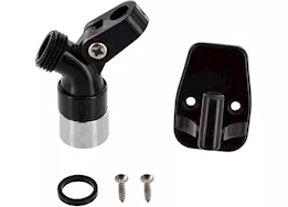 Valterra Products LLC Swivel shower connector/bracket for handheld shower, chrome/black