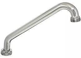 Valterra Products LLC Spout, 8in hi-rise tubular for 2 hdl kitchen faucets, brass, chrome