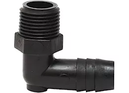 Valterra Products LLC Elbow male adapter, 90 degrees 3/8in mpt x 1/2in barb