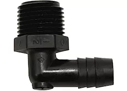 Valterra Products LLC Elbow male adapter, 90 degrees 1/2in mpt x 1/2in barb