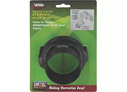 Valterra Products LLC Hose adapter, 3in straight, black, carded