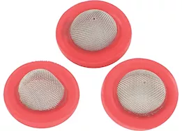 Valterra Products LLC Hose washers with screen, red, 100 per bag