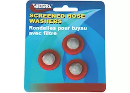 Valterra Products LLC Hose washers with screen, red, 3 per card
