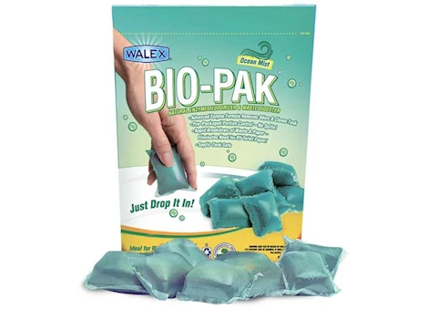 Walex Bio-Pak Natural Enzyme Black Holding Tank Deodorizer & Waste Digester (10-Pack) – Ocean Mist Main Image