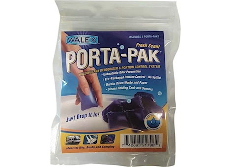 Walex Porta-Pak Black Holding Tank Deodorizer (2-Pack) – Fresh Scent