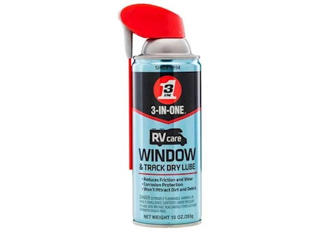 WD-40 3-IN-ONE 10OZ RVCARE WINDOW & TRACK DRY LUBE