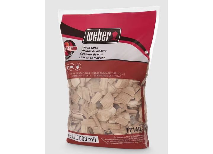Weber Cherry Wood Chips – 192 cu. in. Bag Main Image
