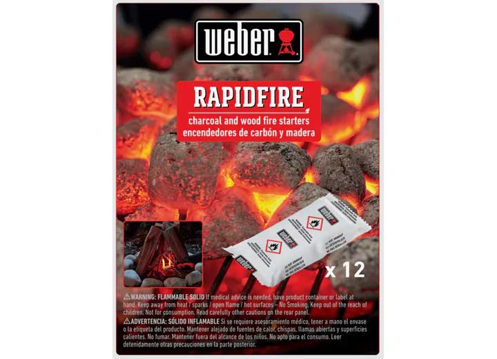 WEBER RAPIDFIRE FIRE STARTERS (12-PACK)