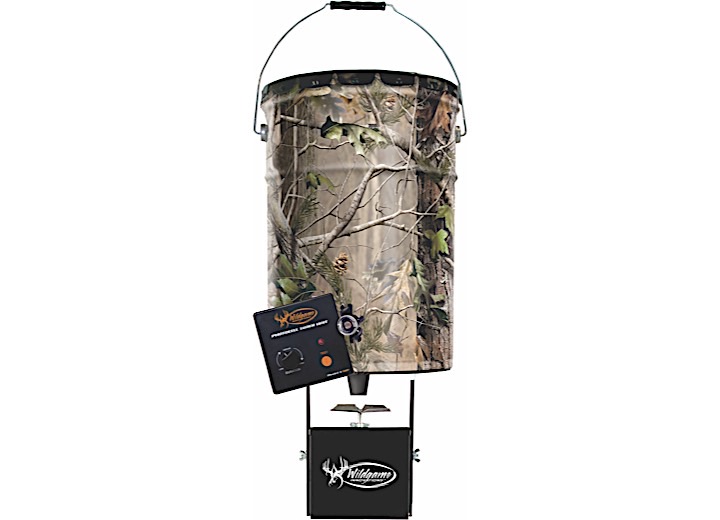 WILDGAME INNOVATIONS W50P - WGI STEEL QUICK SET 50LB - BUCKET FEEDER W/PHOTO CELL TIMER