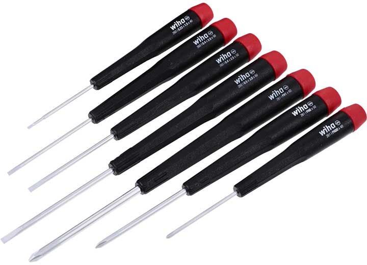 Wiha Tools USA 7 PIECE PRECISION SLOTTED AND PHILLIPS SCREWDRIVER SET