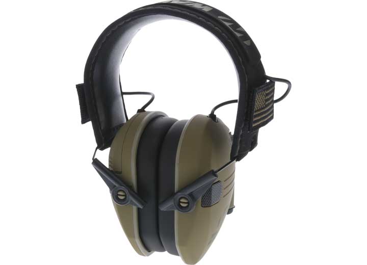 Walker’s Razor Patriot Slim Electronic Muffs Olive Drab Green Omni