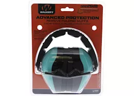 Walker’s Advanced Protection Passive Folding Muffs with Embossed Headband – Aqua Blue