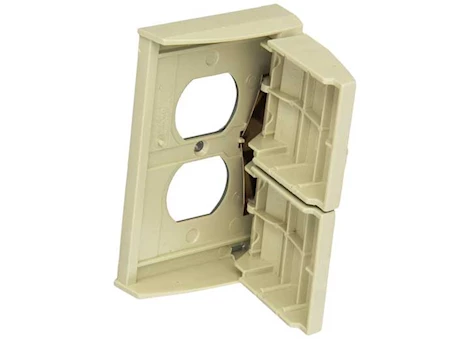DUPLEX RECEPTACLE COVER, IVORY