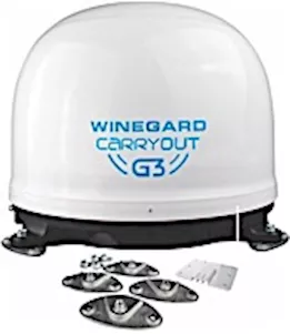 Winegard Carryout G3 Portable Satellite TV Antenna - White