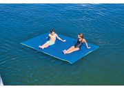 WOW CHILLraft Floating Foam Mat - 9 ft. x 6 ft., Blue